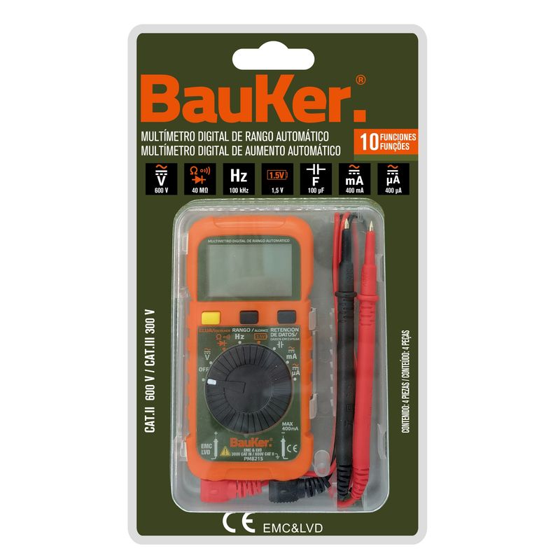 BAUKER - Multímetro digital