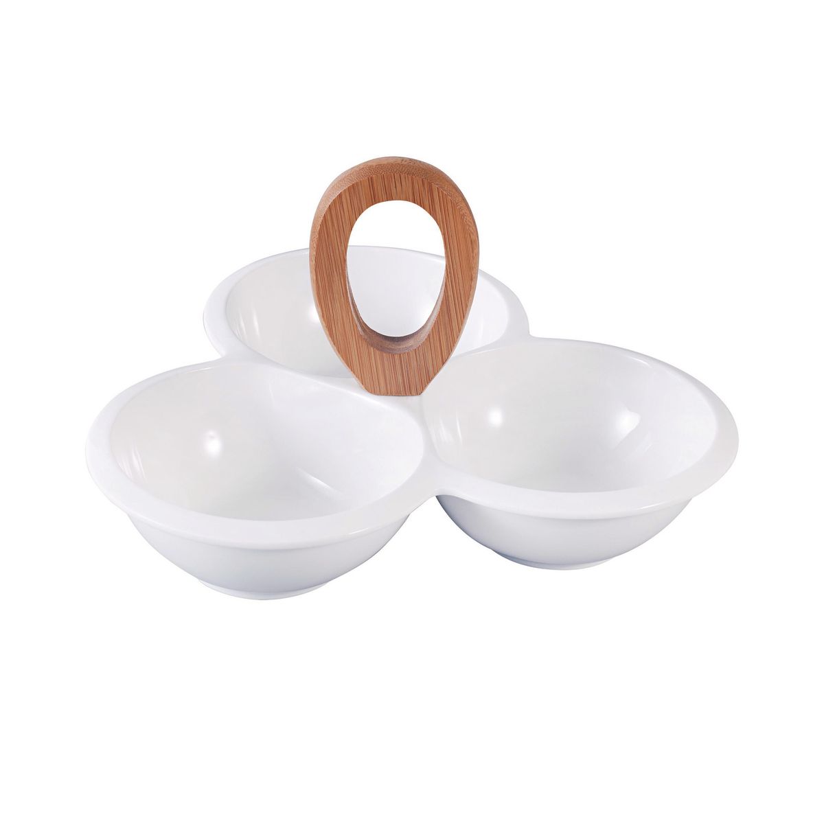 JUST HOME COLLECTION - Fuente Trébol Porcelana Bambú