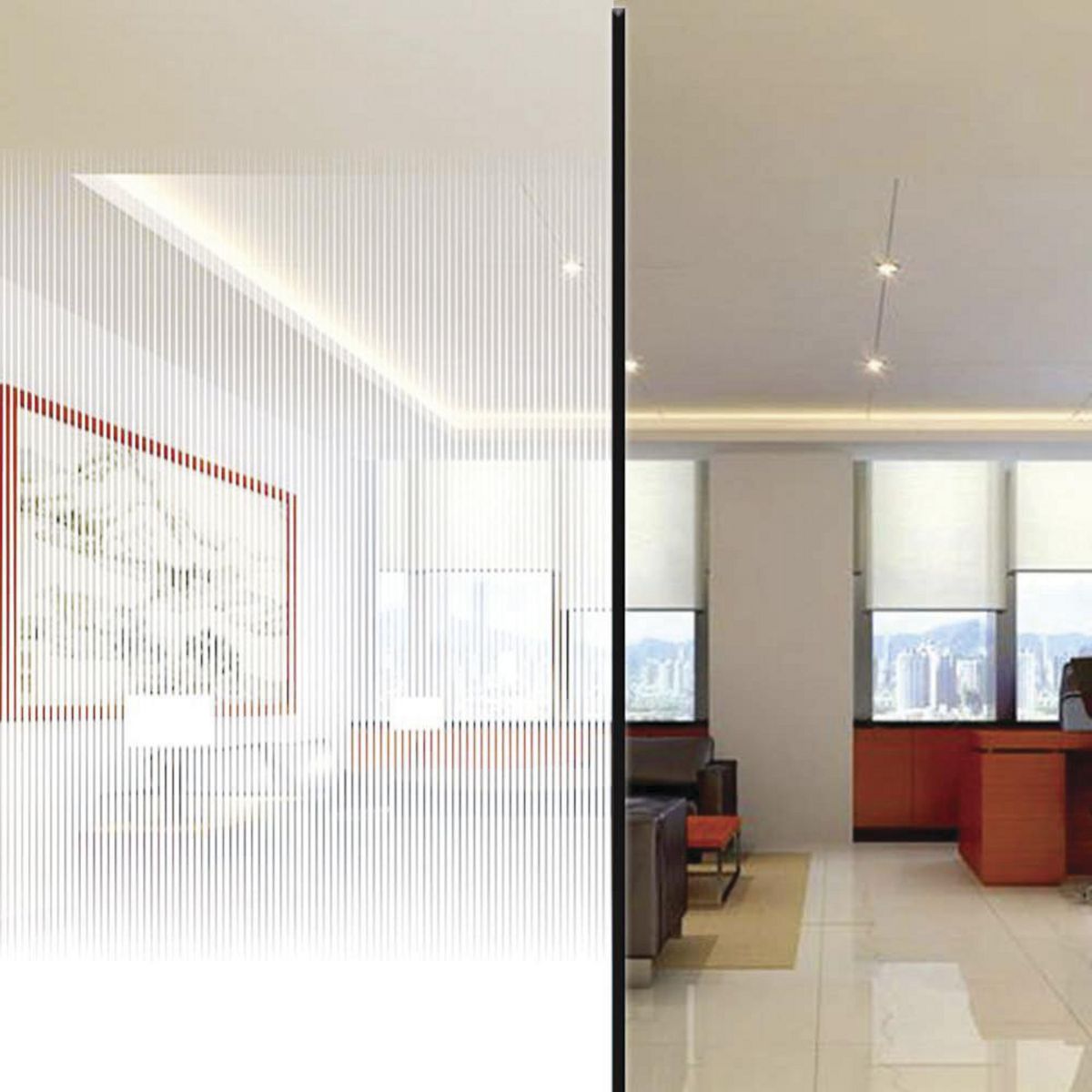 HOLZTEK - Lámina de Privacidad Líneas 1x1