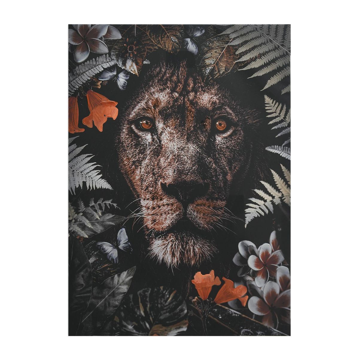 JUST HOME COLLECTION - Cuadro Canvas Fauna Leon 60X90 CM