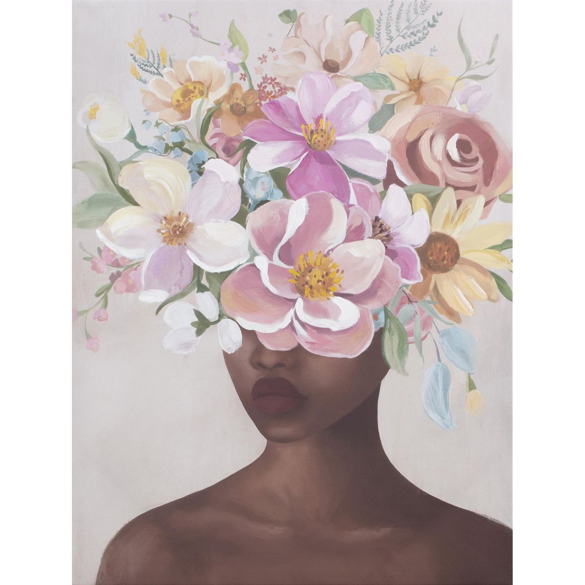 JUST HOME COLLECTION - Cuadro Canvas Lady5 Paint 60X80 CM