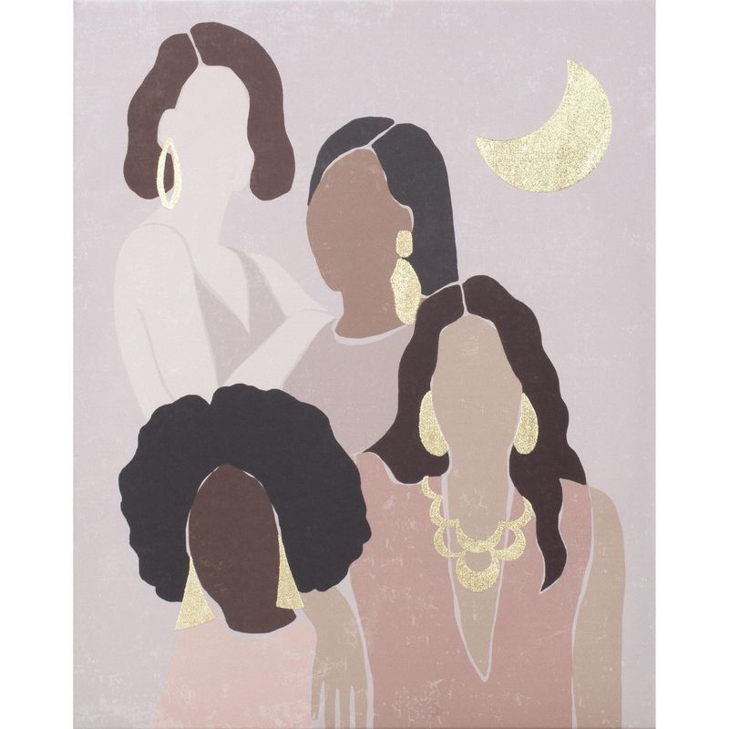 JUST HOME COLLECTION - Cuadro Canvas Lady Vintage2 40X50 CM