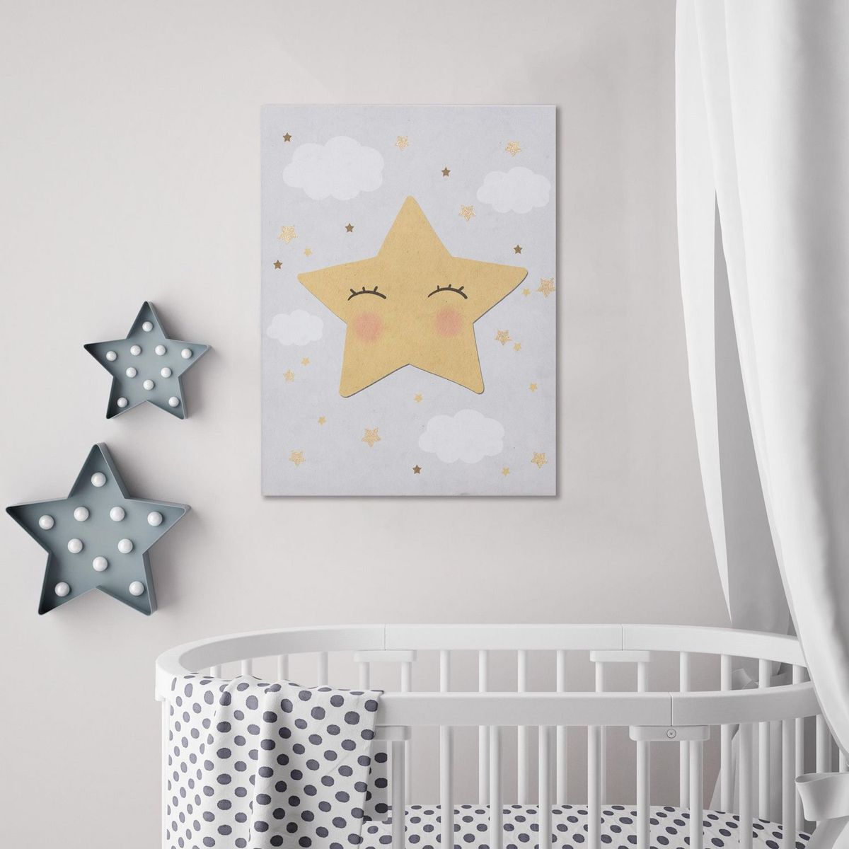 JUST HOME COLLECTION - Cuadro Canvas Inf Folia Star 30X40 CM