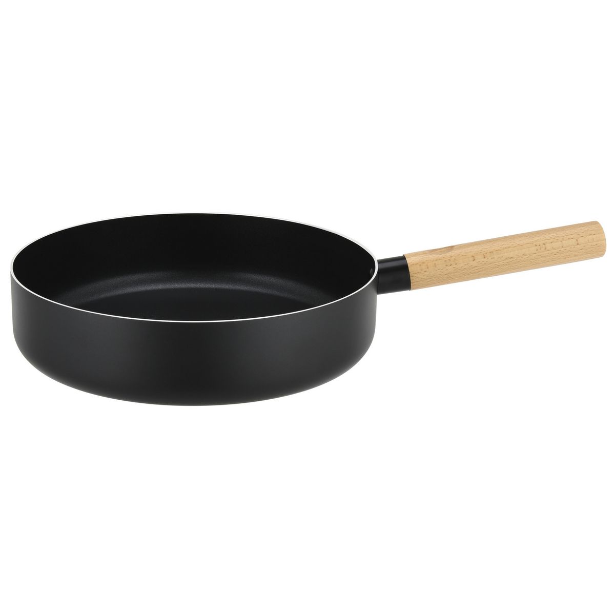 JUST HOME COLLECTION - Sartén de Aluminio de 28 cm con Mango de Madera