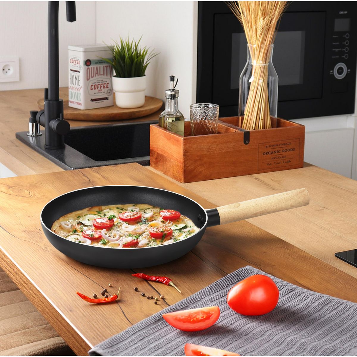 JUST HOME COLLECTION - Sartén de Aluminio de 24 cm