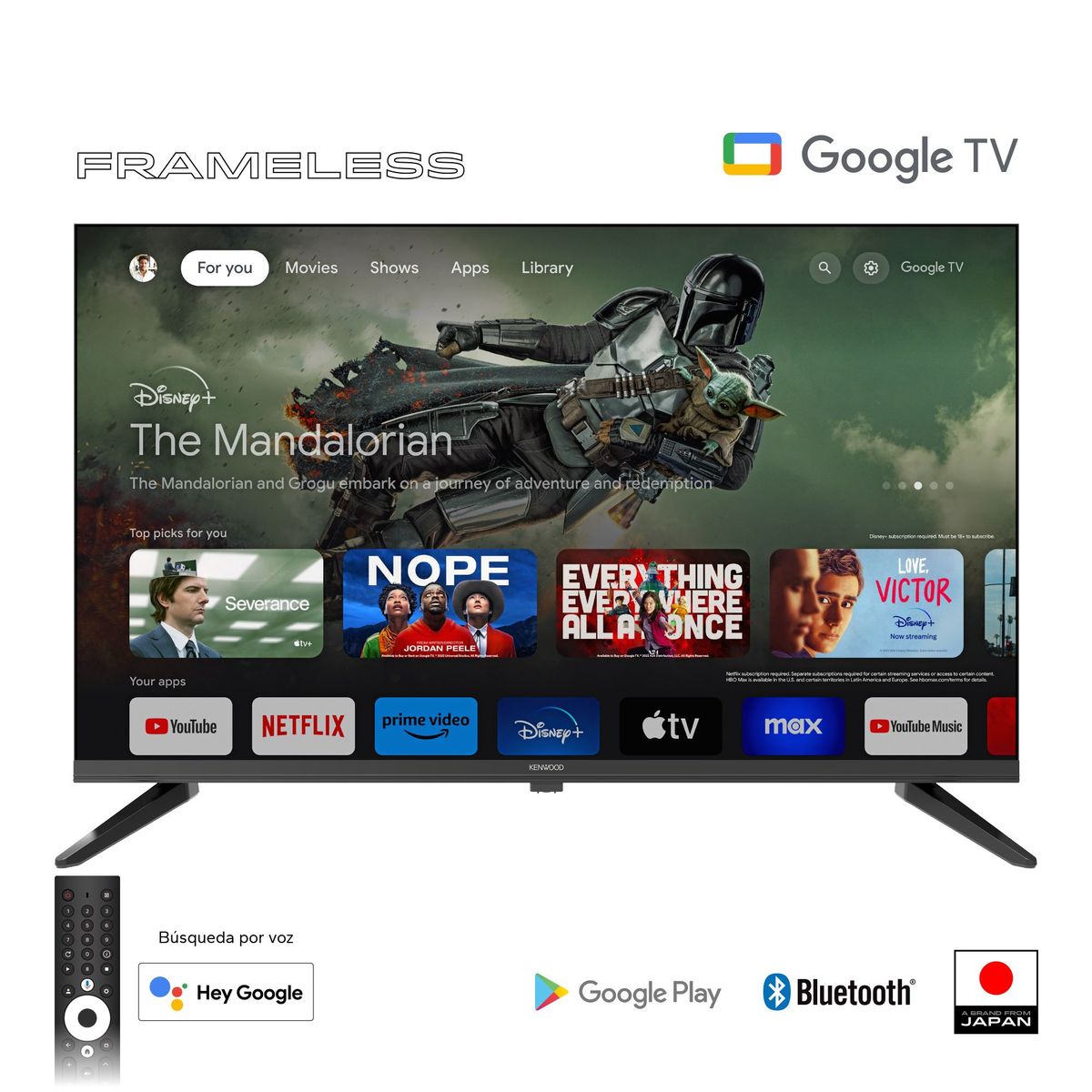 KENWOOD - Televisor Smart Google TV KENWOOD 32" HD Frameless