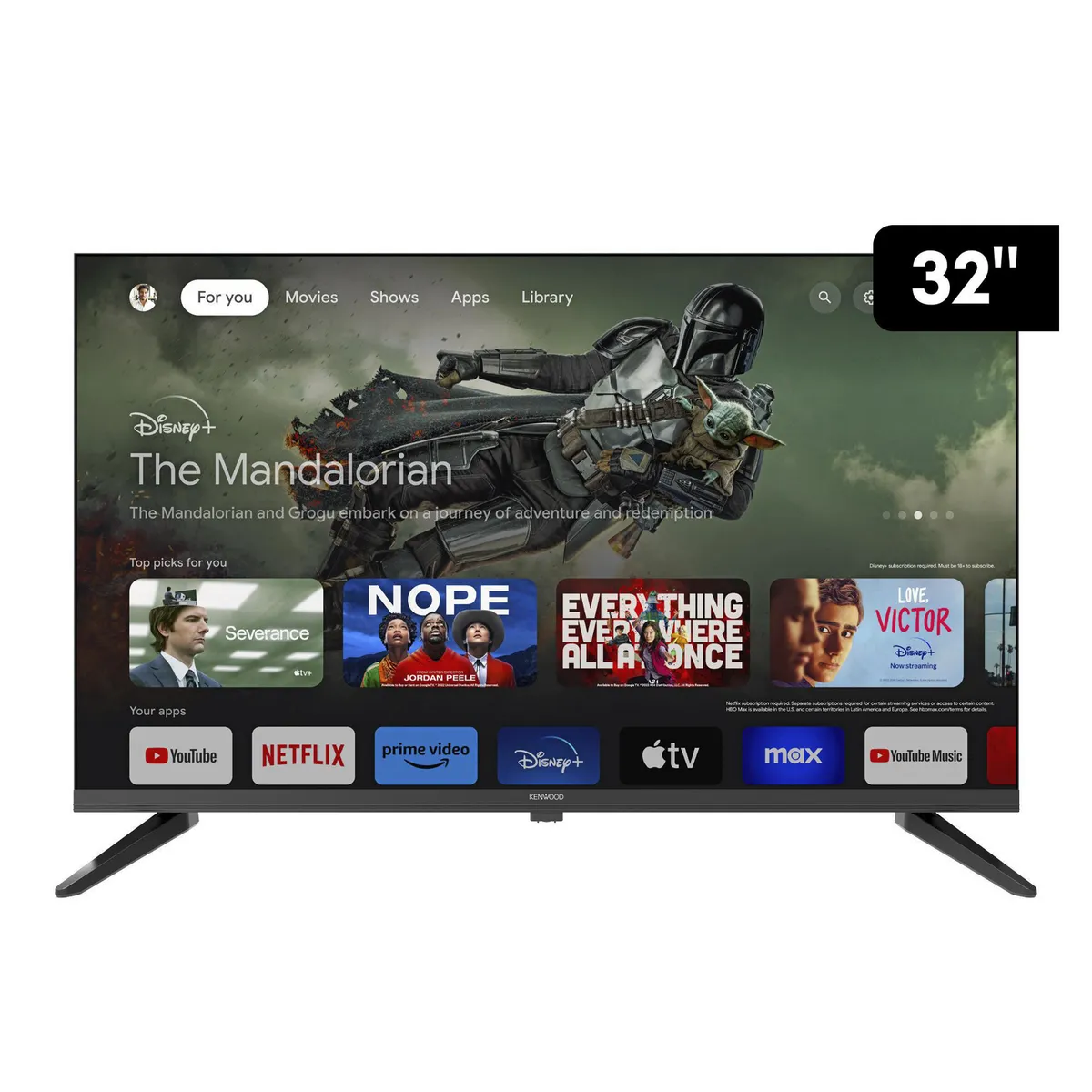 KENWOOD - Televisor Smart Google TV KENWOOD 32" HD Frameless