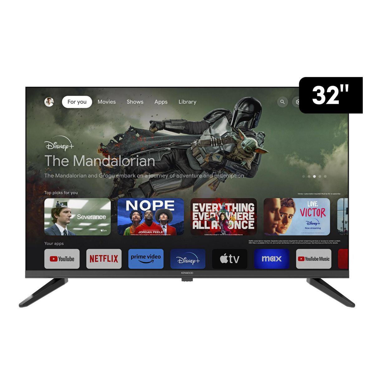 KENWOOD - Televisor Smart Google TV KENWOOD 32" HD Frameless