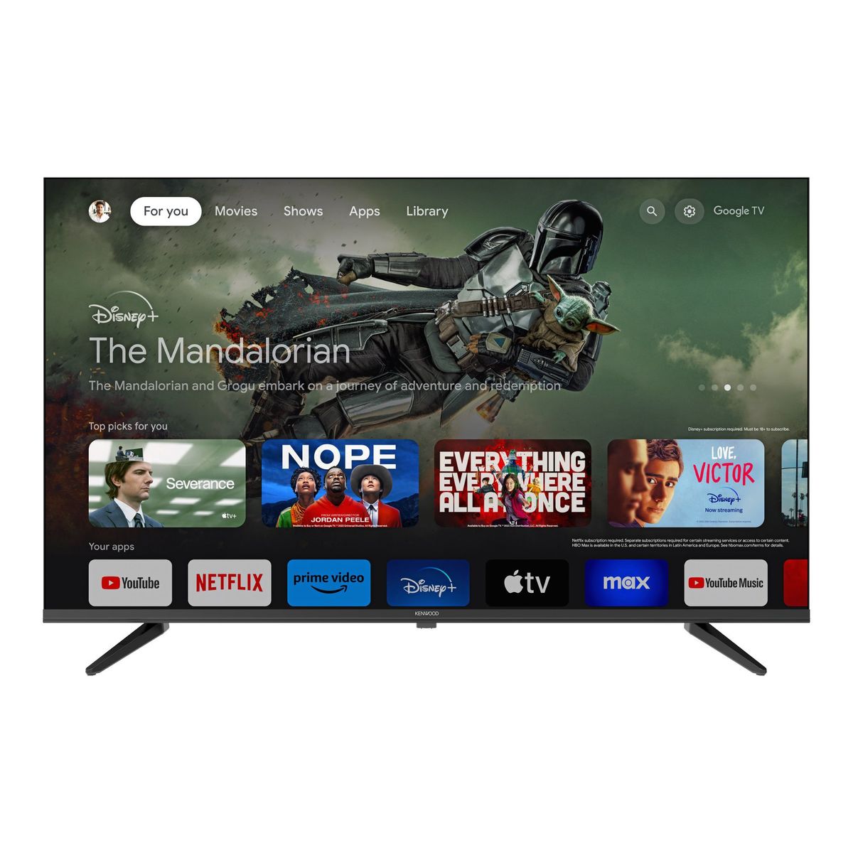 KENWOOD - Televisor Smart Google TV KENWOOD 43" Full HD