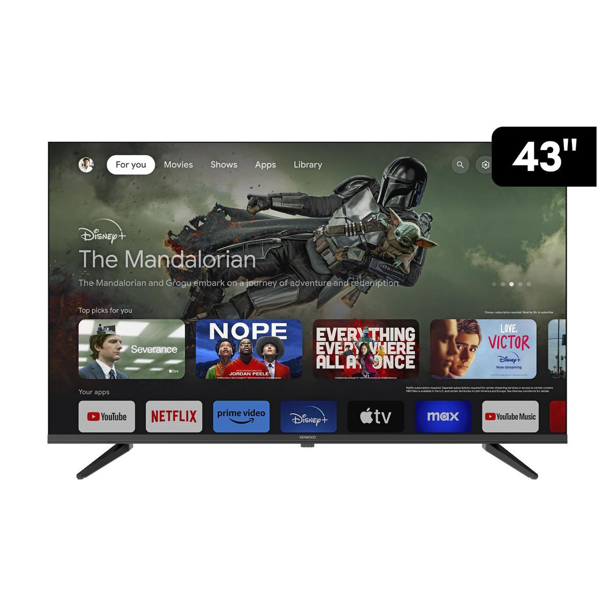 KENWOOD - Televisor Smart Google TV KENWOOD 43" Full HD