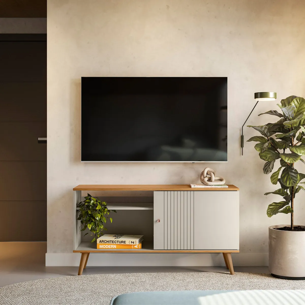 JUST HOME COLLECTION - Mesa de TV 50" Rubi