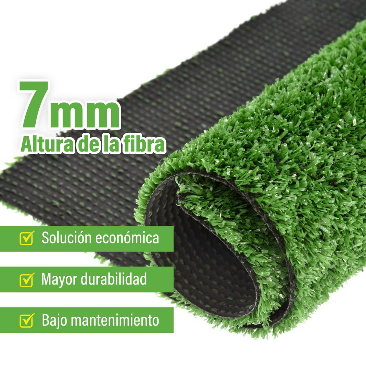 JUST HOME COLLECTION - Pasto Sintético 1x4m 7mm