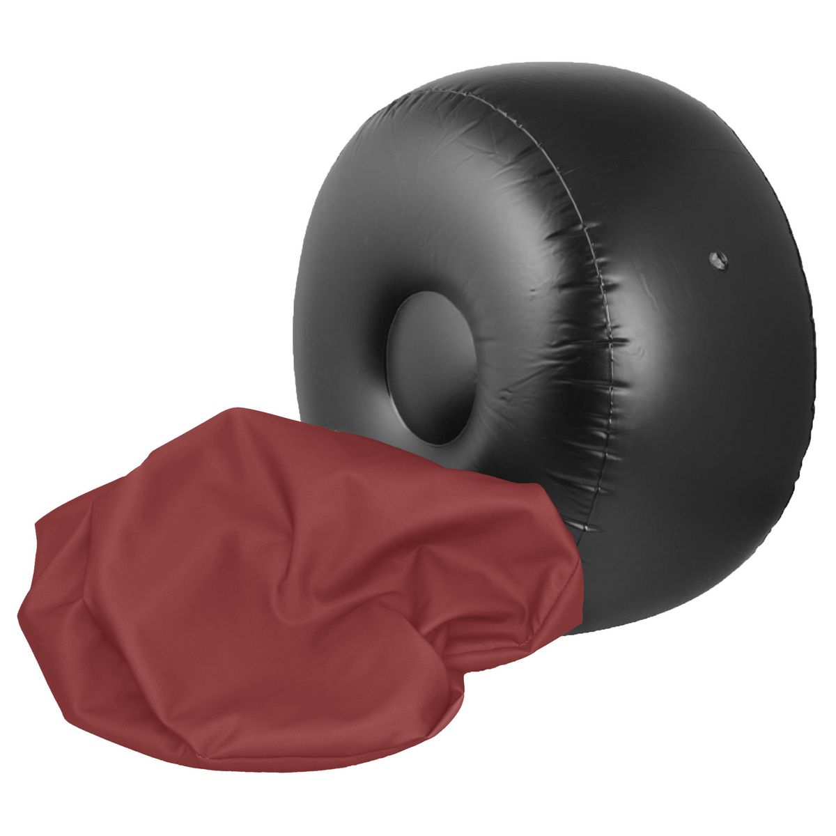 JUST HOME COLLECTION - Puf Inflable 55x25cm Rojo