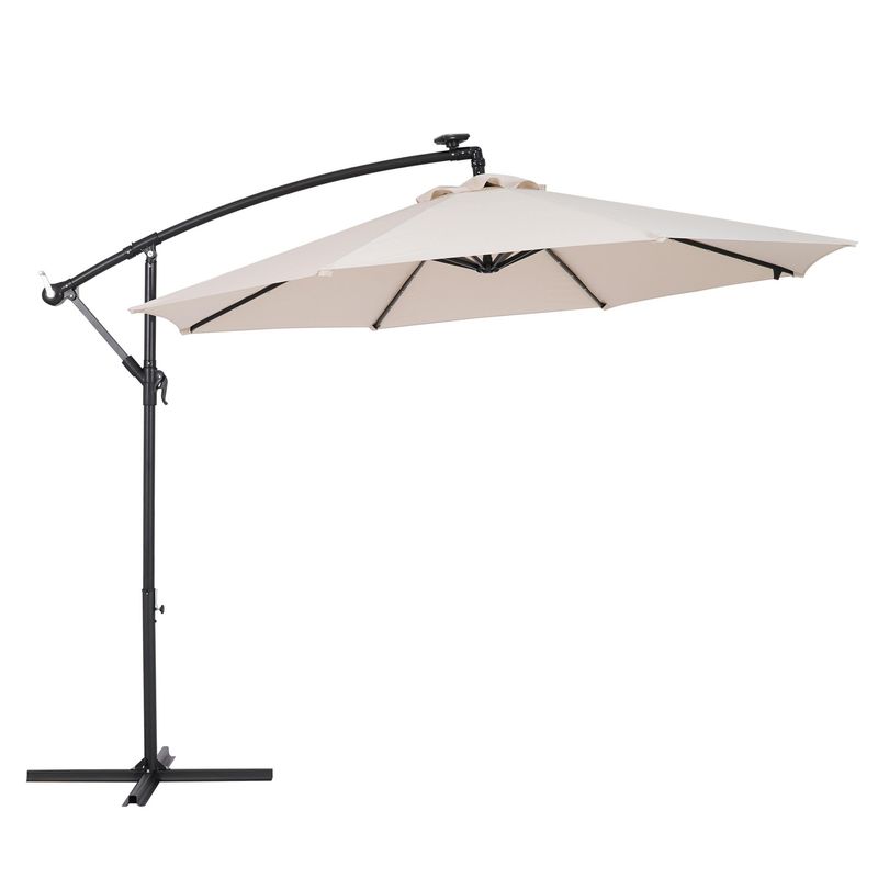 JUST HOME COLLECTION - Sombrilla Para Terraza Lateral Crudo 3m