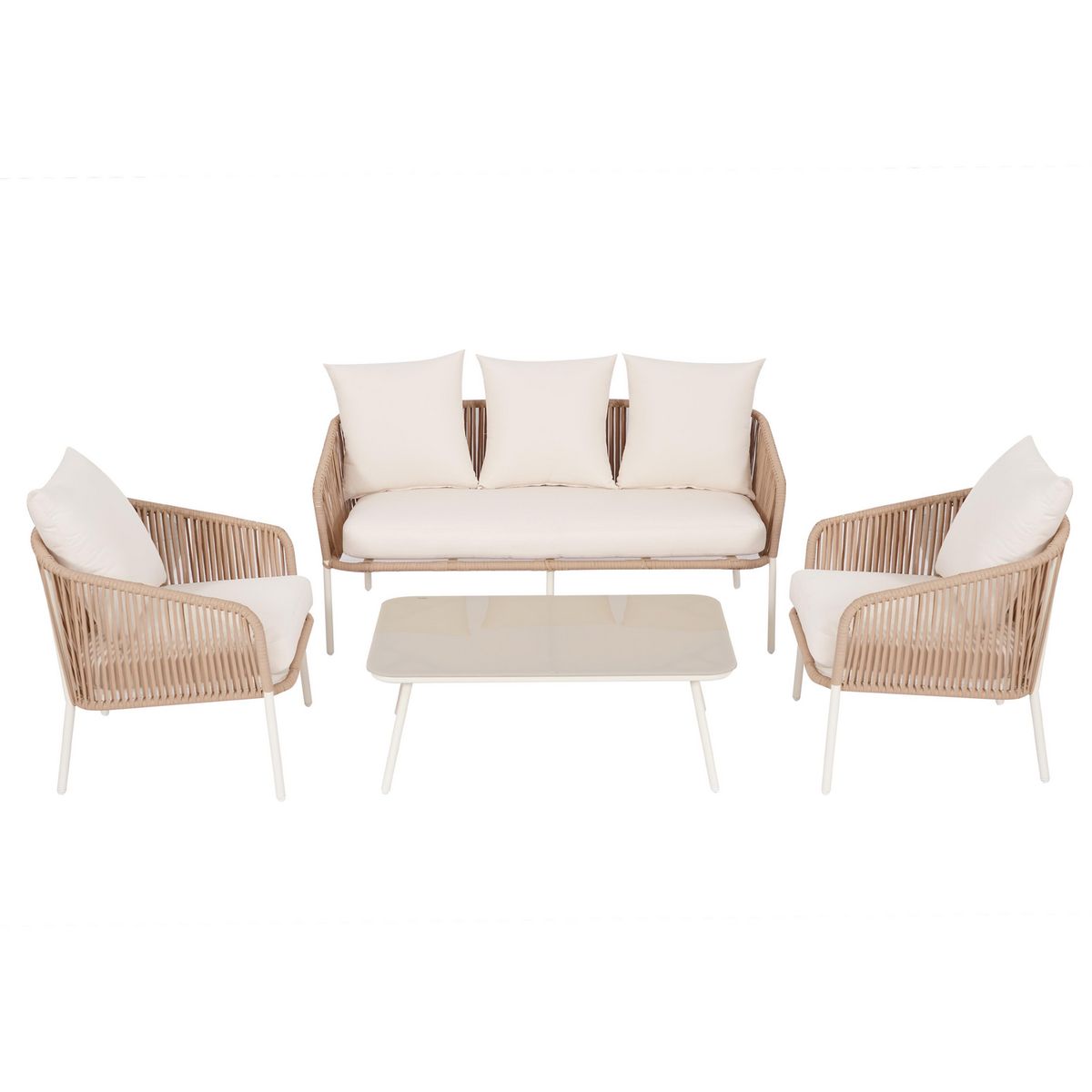 JUST HOME COLLECTION - Juego de Living de Terraza 5 Personas Valencia