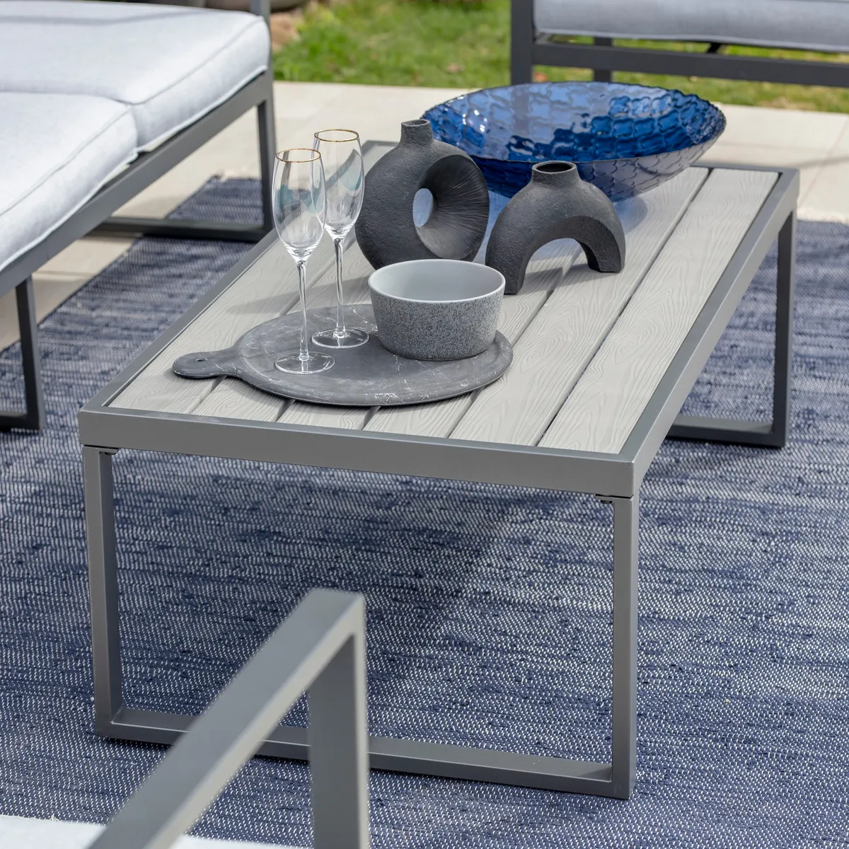 JUST HOME COLLECTION - Juego de Living de Terraza 4 Personas Colonia