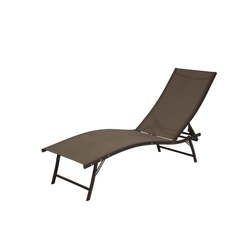 JUST HOME COLLECTION - Reposera de Metal Jersey Café