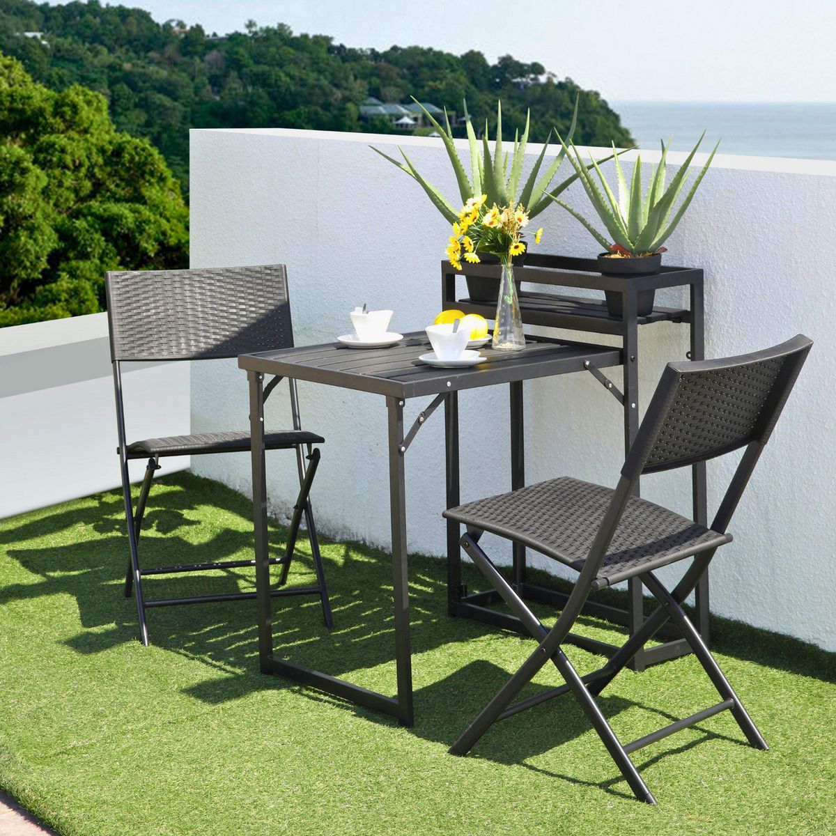 JUST HOME COLLECTION - Juego de Balcón 2 Personas Bled