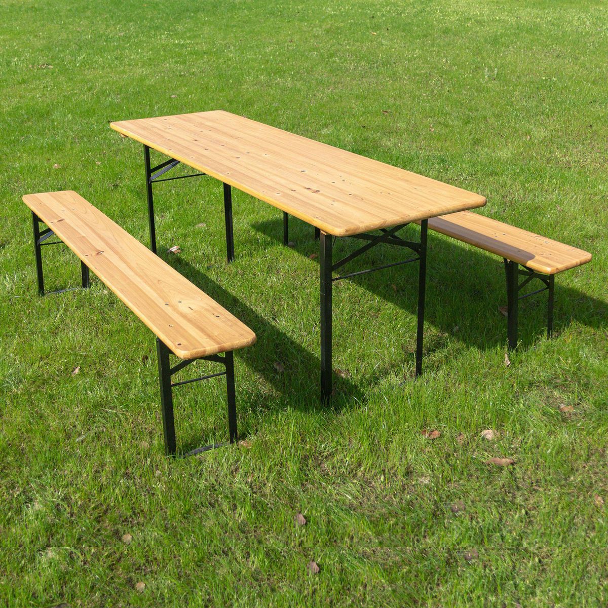 JUST HOME COLLECTION - Juego de Comedor de Madera para Picnic