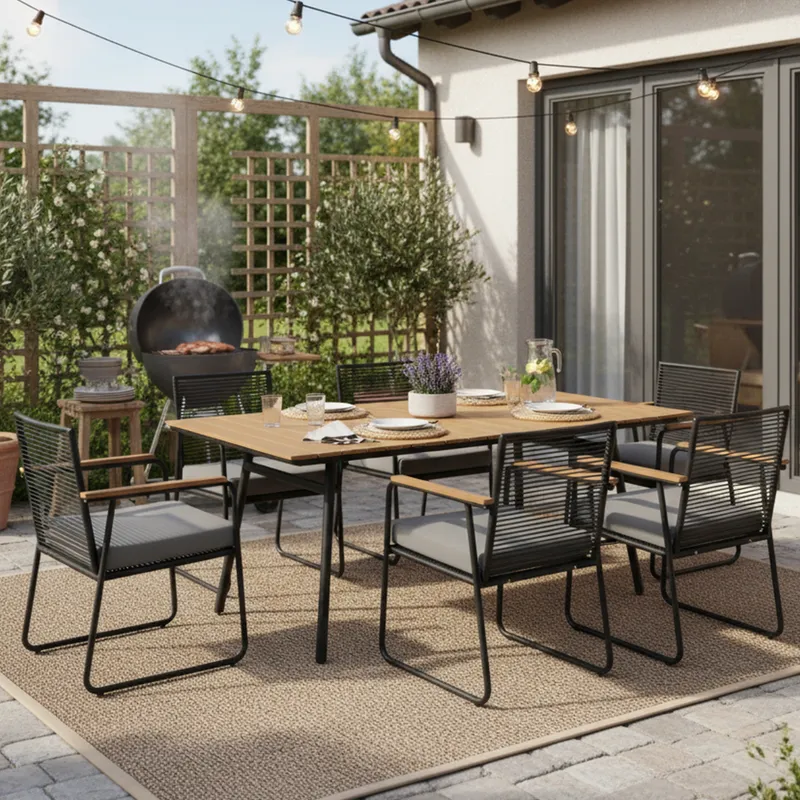 JUST HOME COLLECTION - Juego de Comedor Granada para 6 Personas