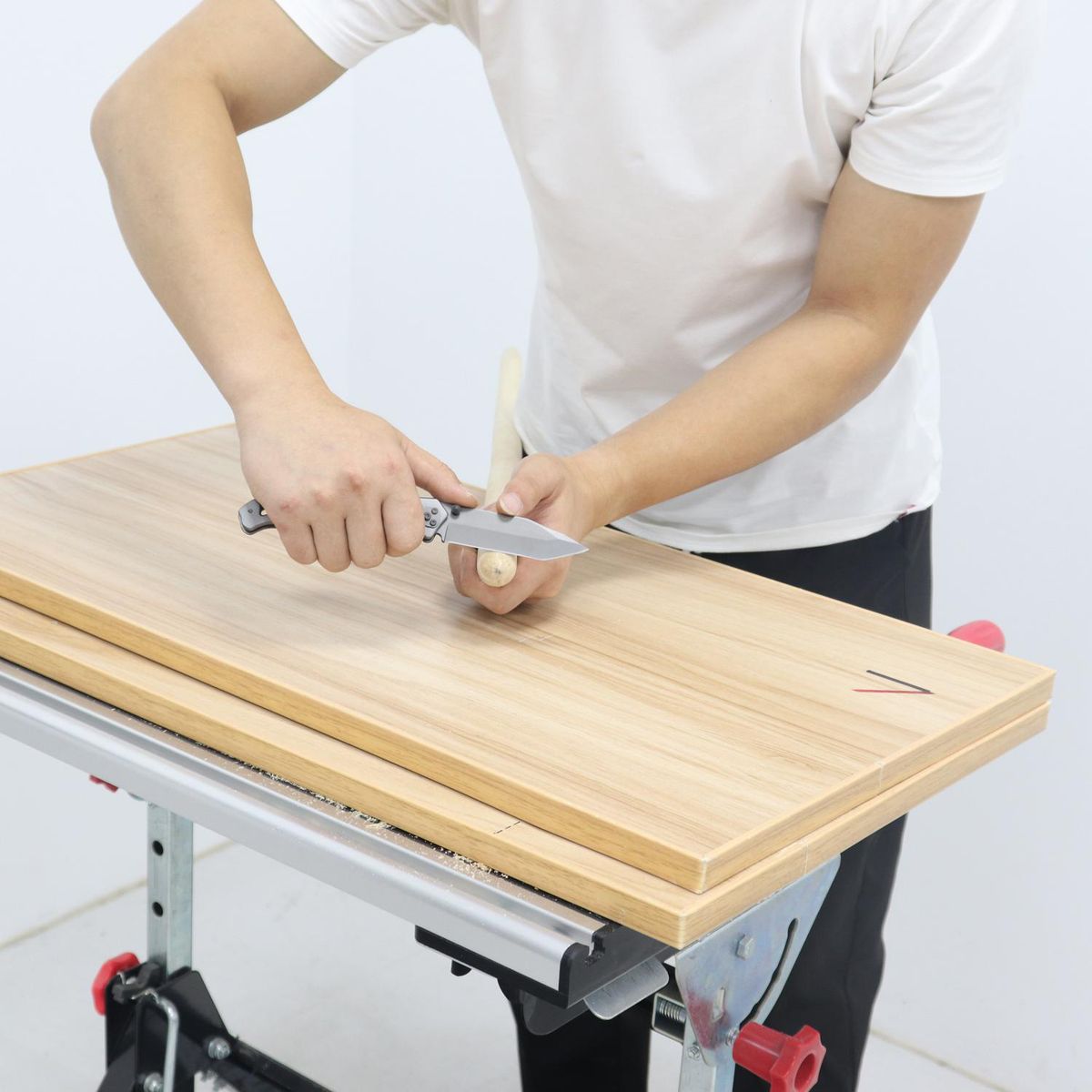 BAUKER - Cuchilla Plegable Acero Inoxidable Bauker