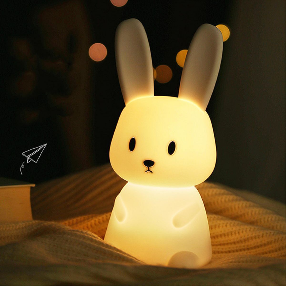 JUST HOME COLLECTION - Lámpara LED KID Noche Conejo