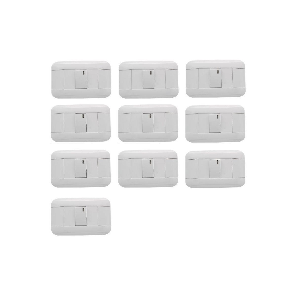 HALUX - Pack 10 Interruptor Simple Phoenix