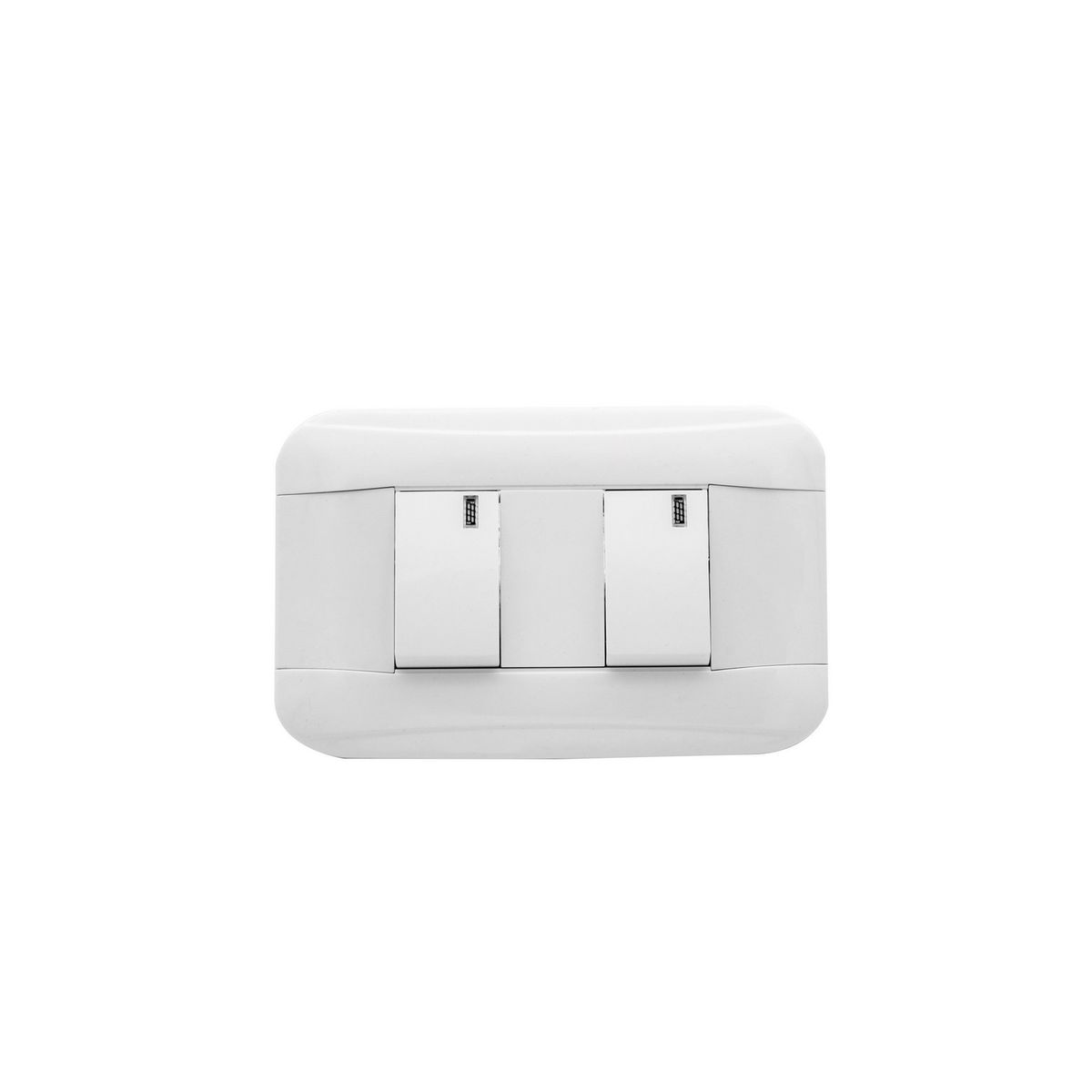 HALUX - Pack 10 Interruptor Doble Phoenix