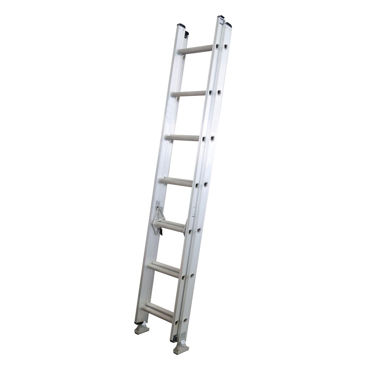 BAUKER - Escalera Telescópica de Aluminio 14 Pasos 90Kg