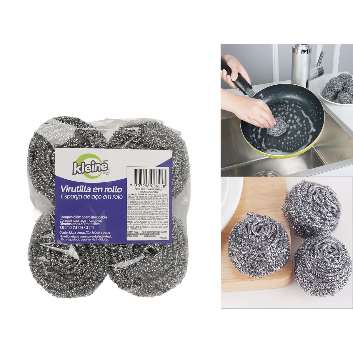 KLEINE WOLKE - Esponja Kleine Wolke Pack X4