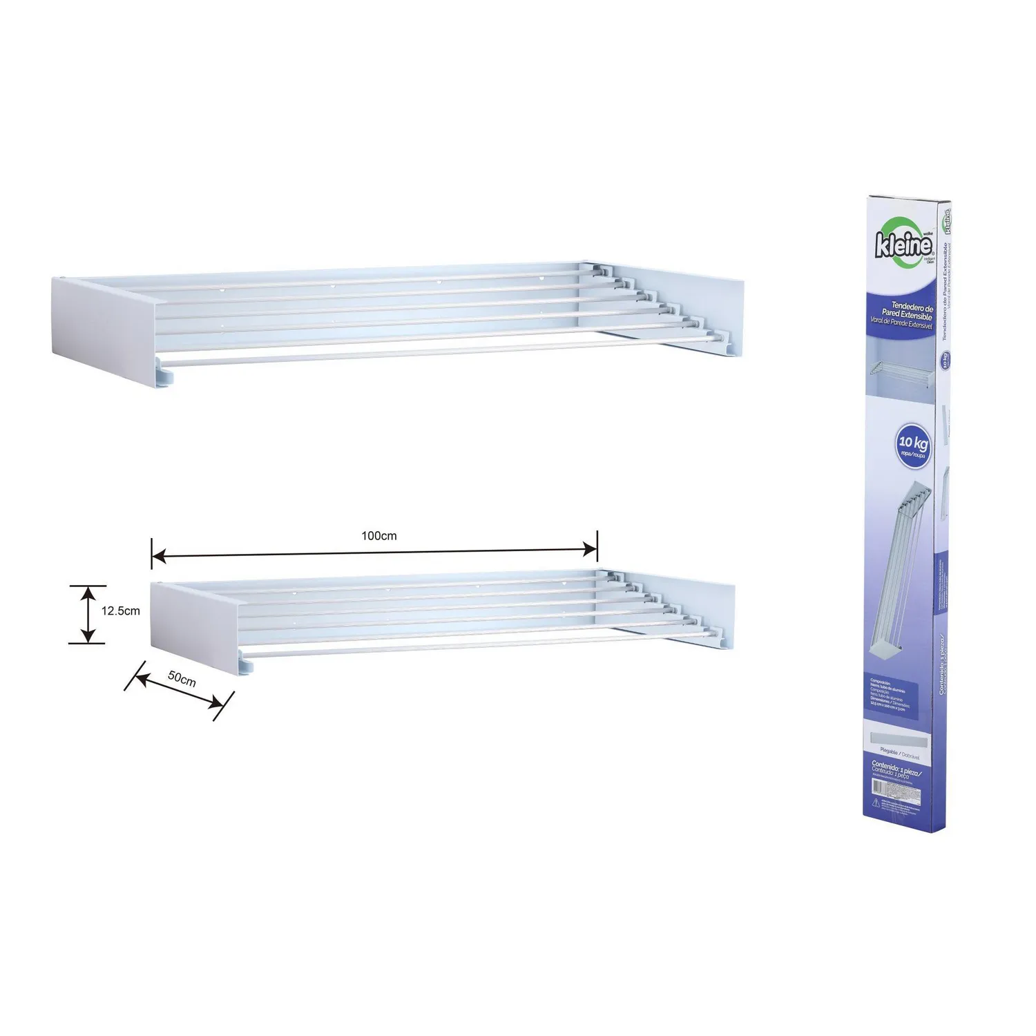 Tendedero De Ropa Muro Kleine Wolke 100X50X13 Cm Sodimac Perú