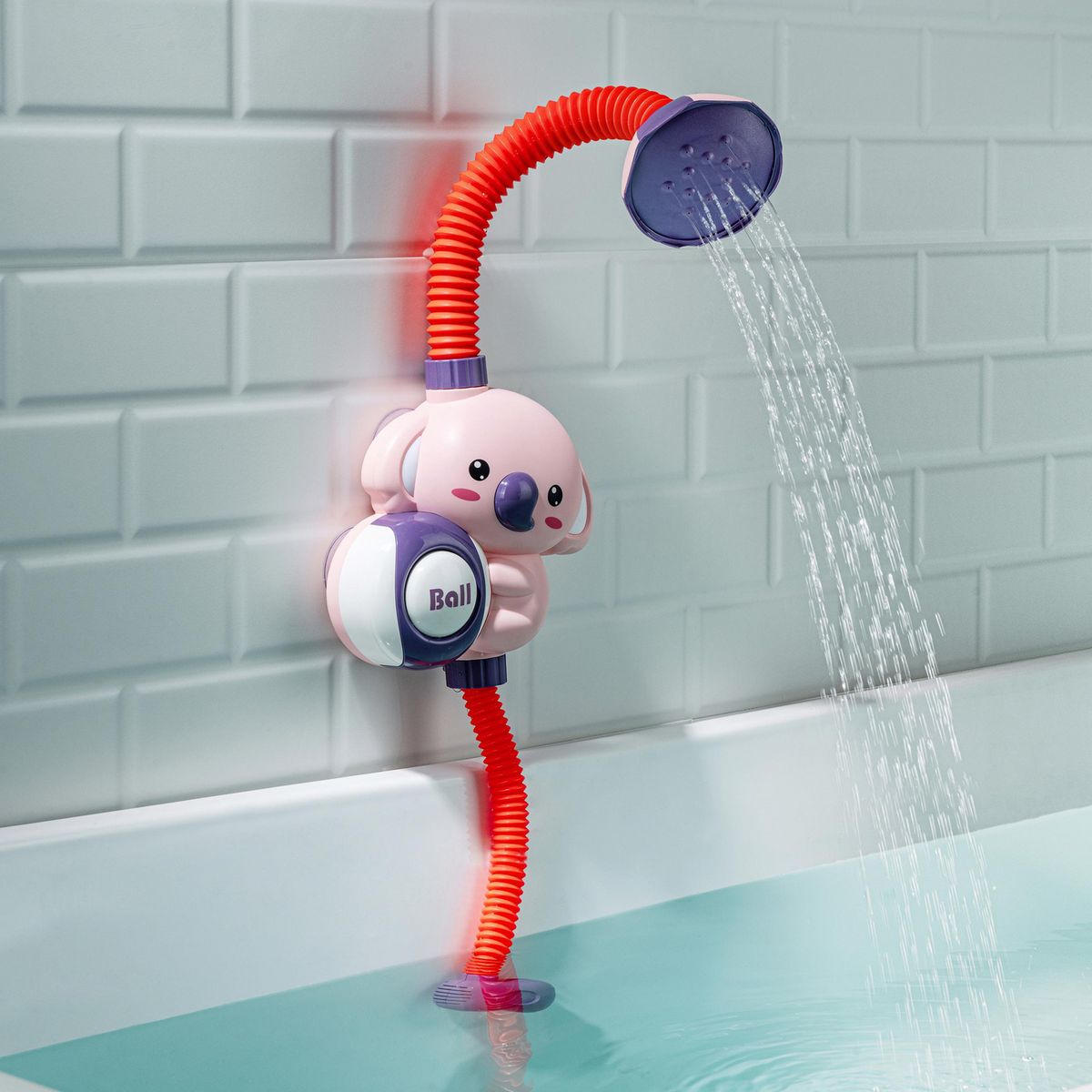 SENSI DACQUA - Accesorio de ducha para niño Rojo/Rosa