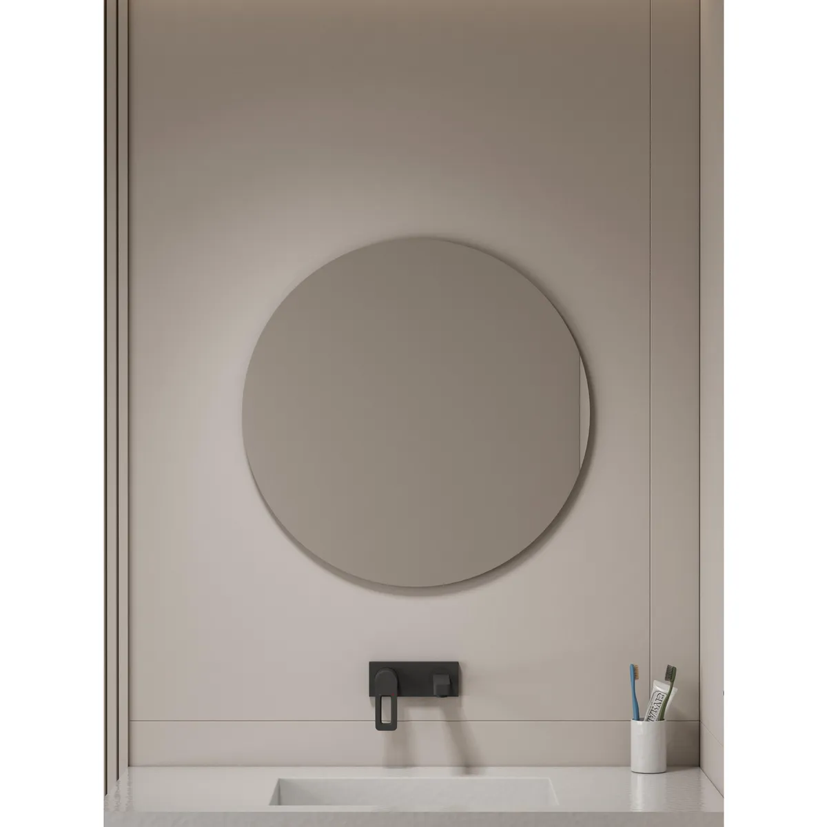 SENSI DACQUA - Espejo de Baño Redondo sin Marco 60cm