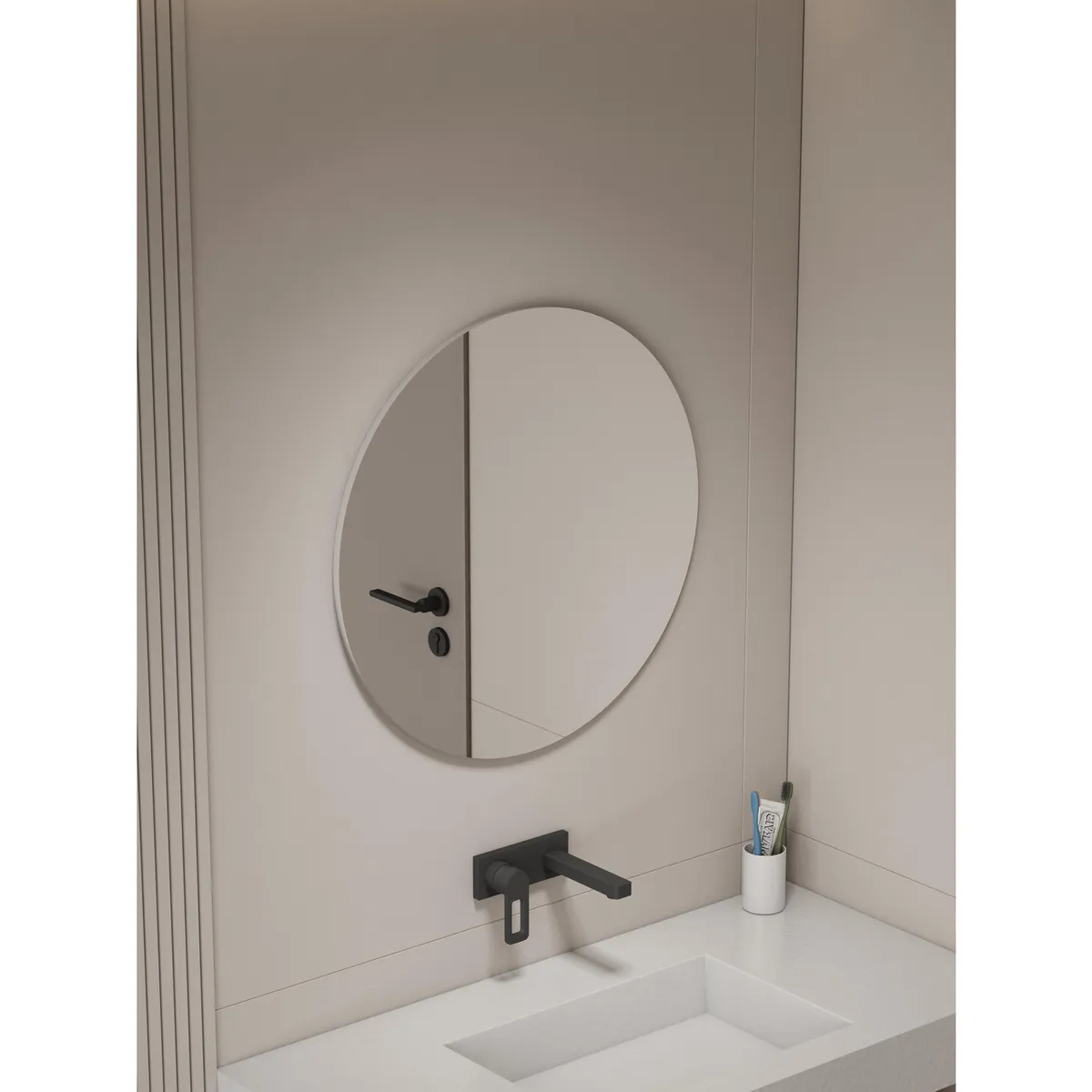 SENSI DACQUA - Espejo de Baño Redondo sin Marco 60cm