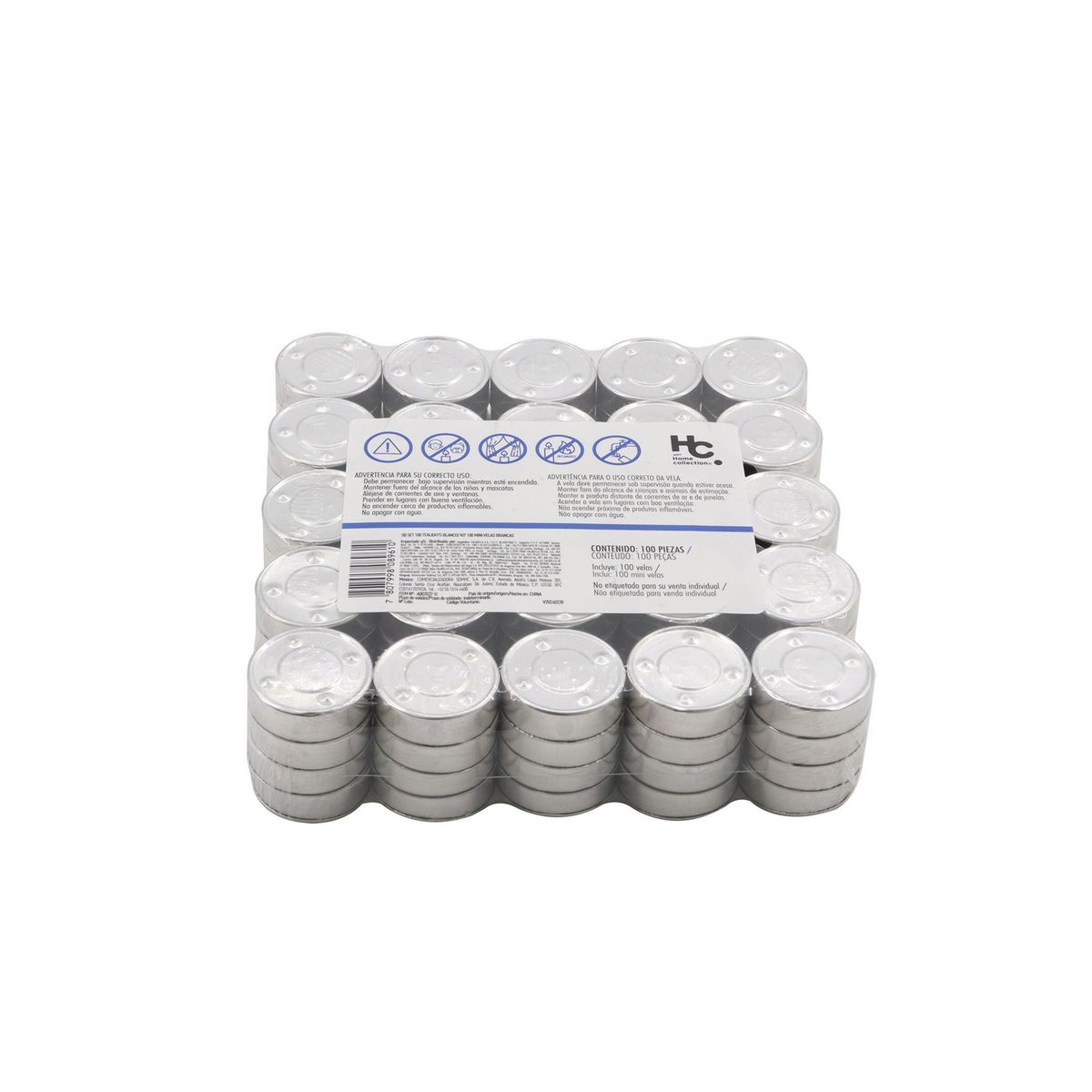 JUST HOME COLLECTION - Set 100 Velas Blanco