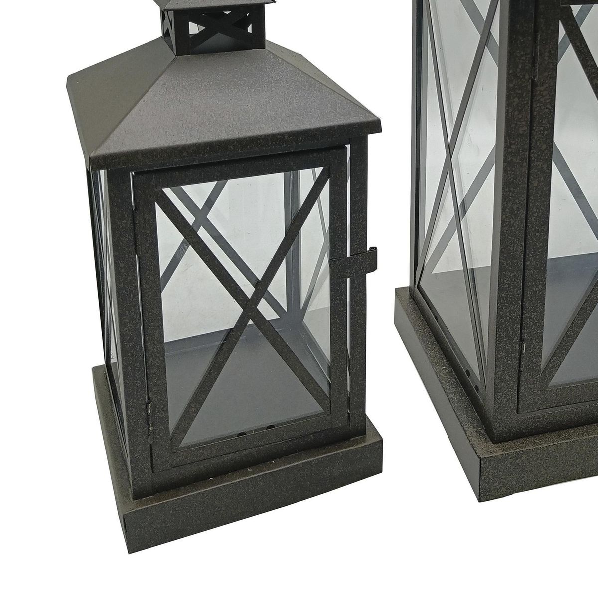 JUST HOME COLLECTION - Set 2 Faroles de Metal Negro