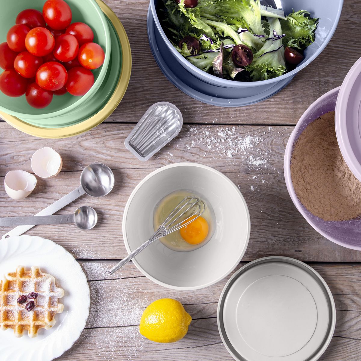 JUST HOME COLLECTION - Set Bowl Mixto 5 Unidades Colores Surtidos