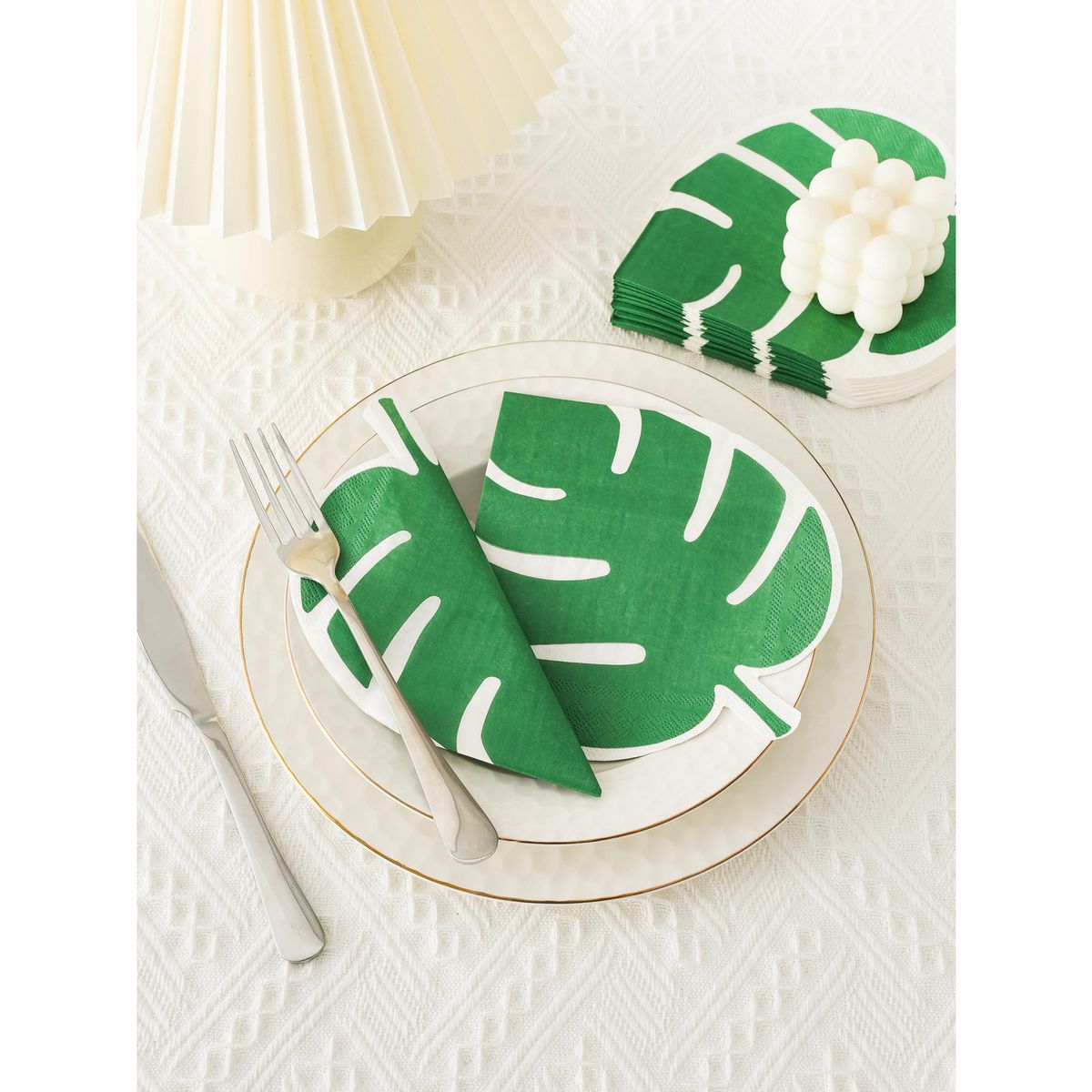 JUST HOME COLLECTION - Servilleta de Papel Hojas Flores