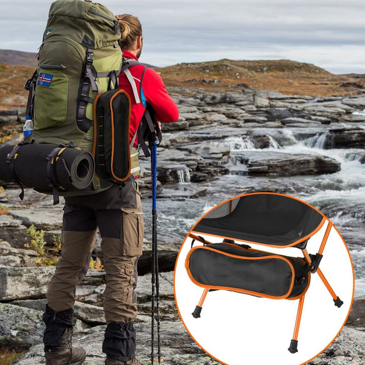 KLIMBER - Silla Plegable Camping Portatil