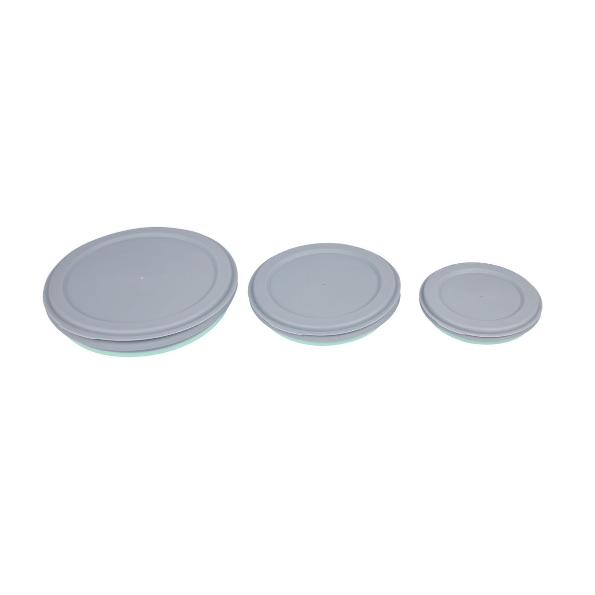KLIMBER - Set x3 Bowls Plegables con Tapa para Camping
