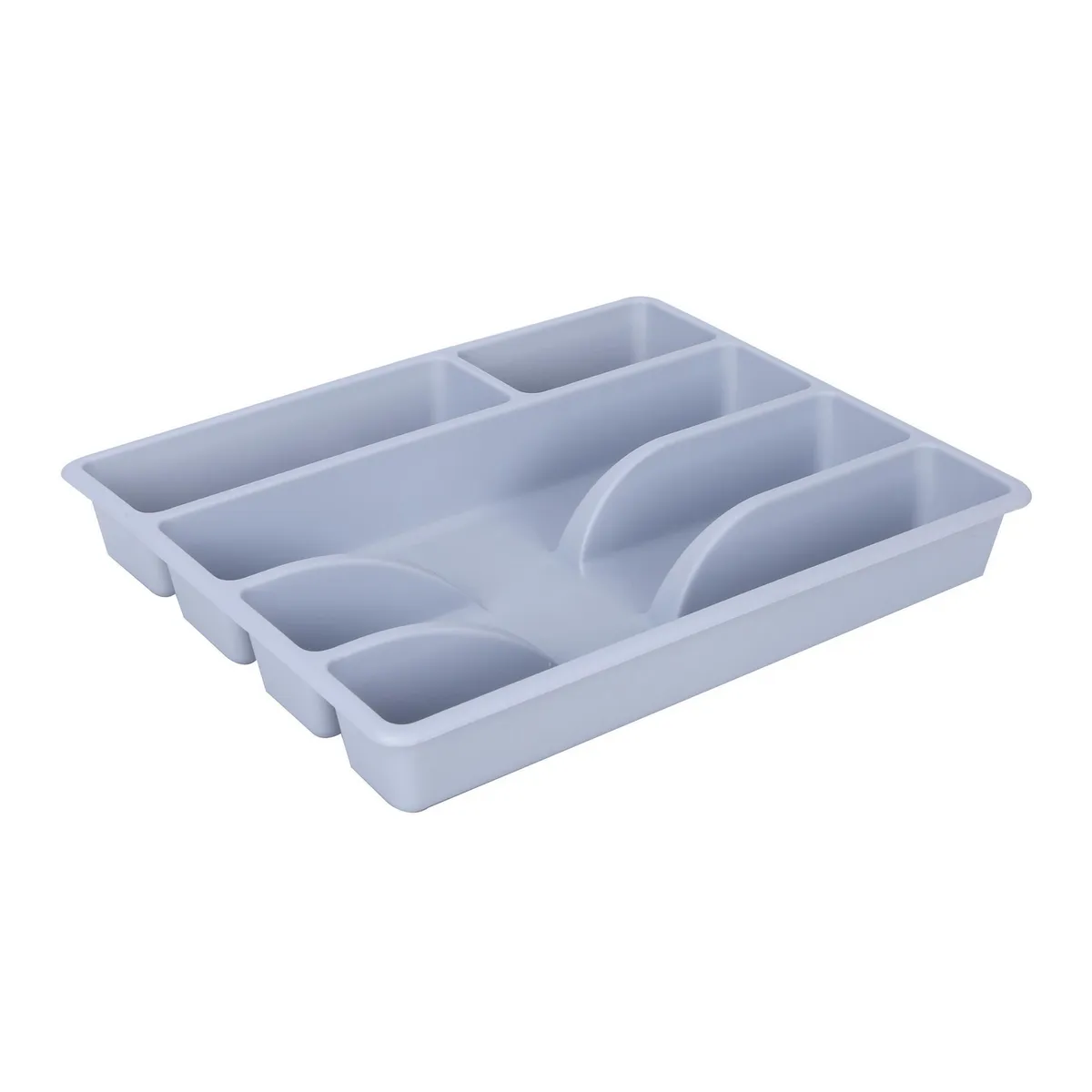 CASA BONITA - Organizador de Cubiertos Plástico Gris