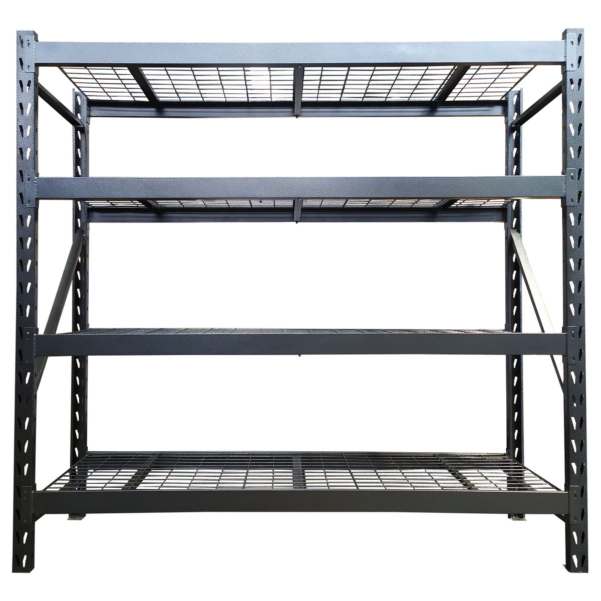 FIXSER - Estanteria Metálica 4 Niveles 196x180x61cm Plateado 800 kg