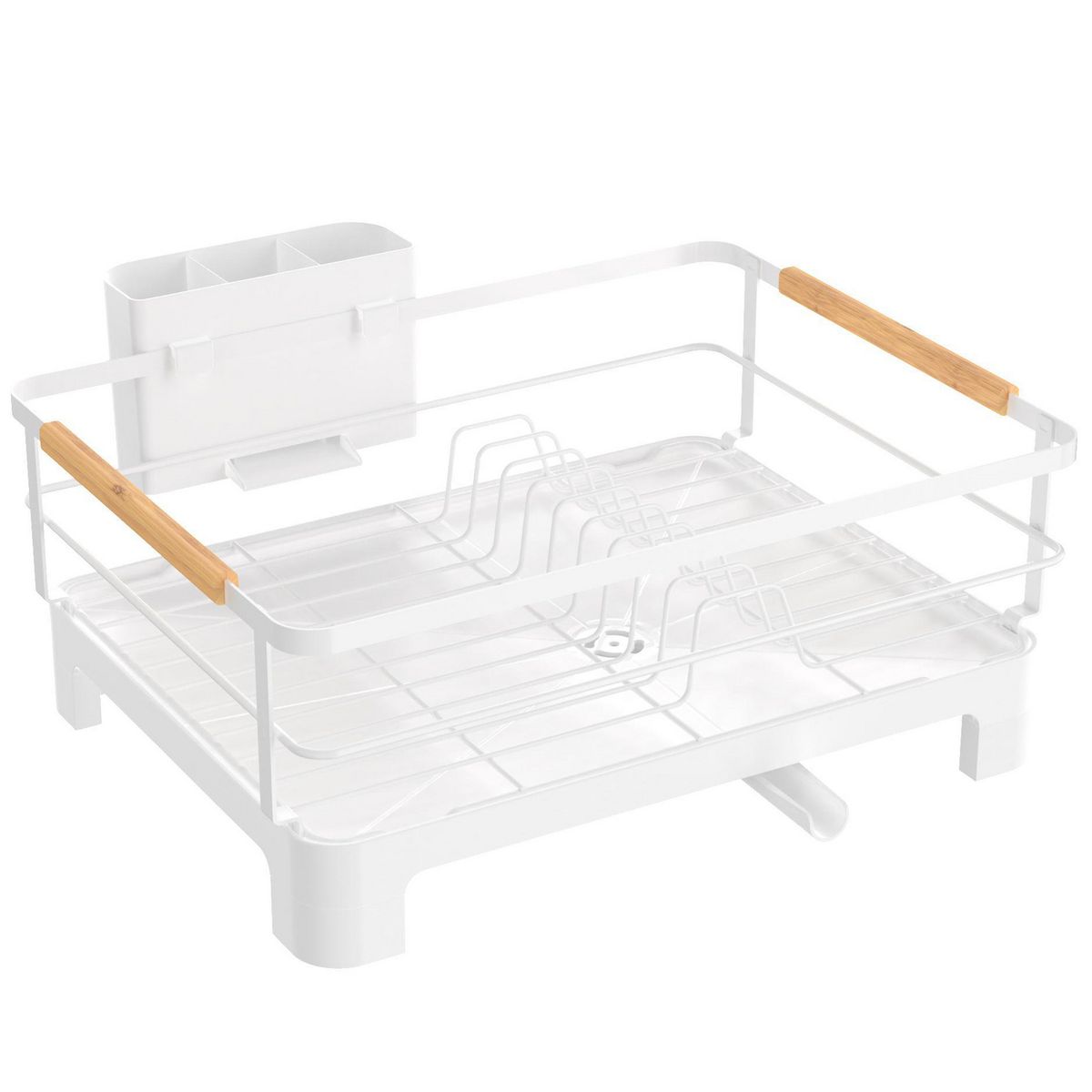 JUST HOME COLLECTION - Secaplato Blanco Metálico/Blanco