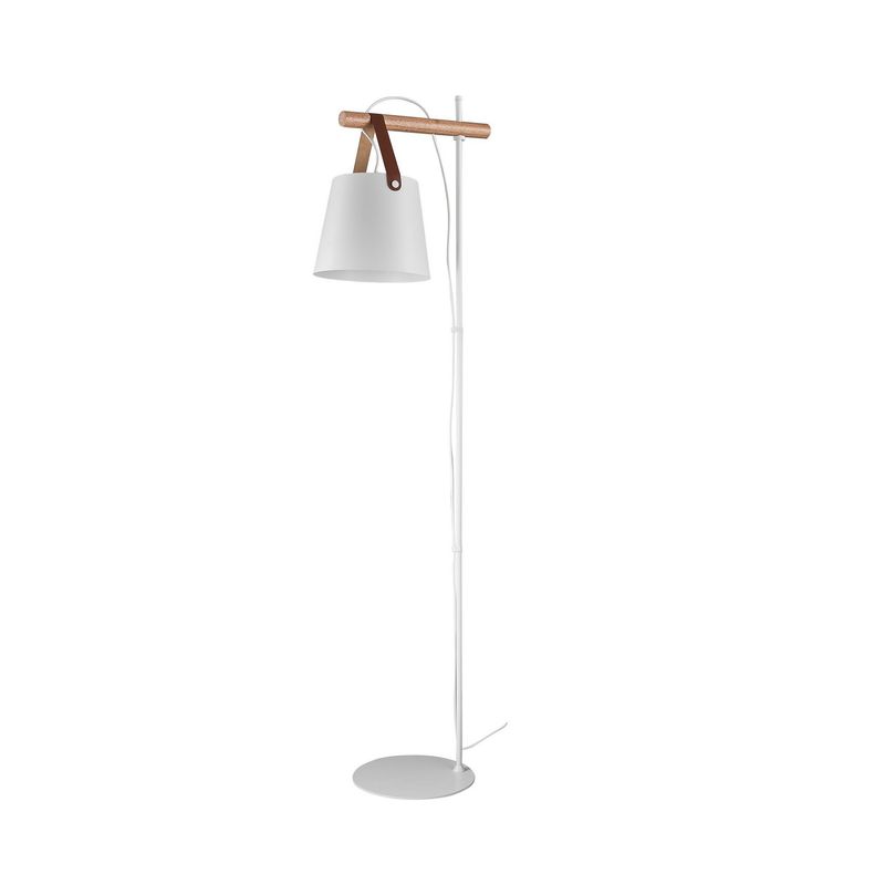 JUST HOME COLLECTION - Lámpara de Pie Nórdico 1L E27 Blanco