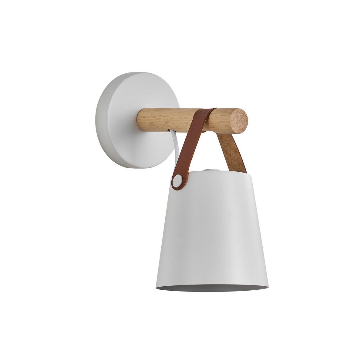 JUST HOME COLLECTION - Aplique de Pared Nórdico 1L E27 Blanco