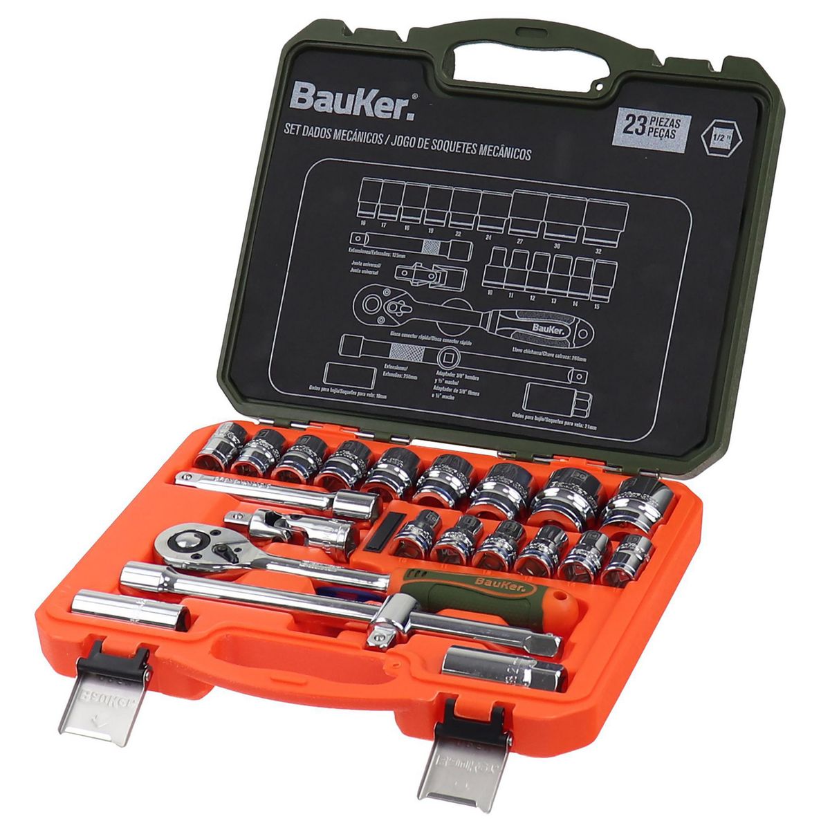 BAUKER - Set Dados Mecan0 523Pz Bauker