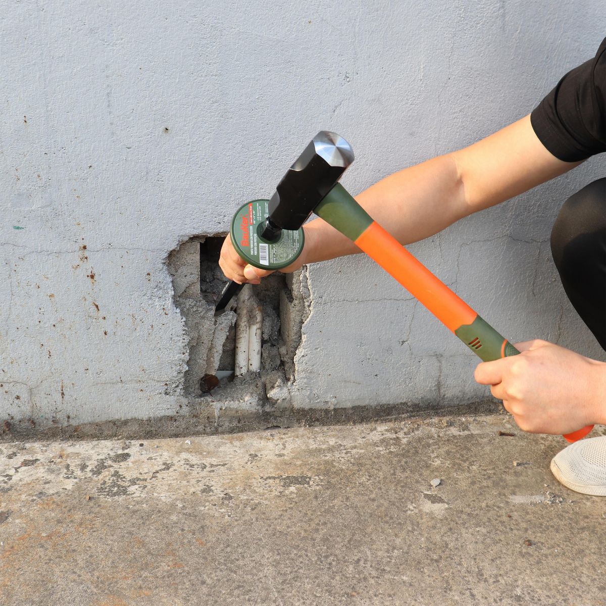 BAUKER - Cincel Punta Mango de Goma 3/4X12