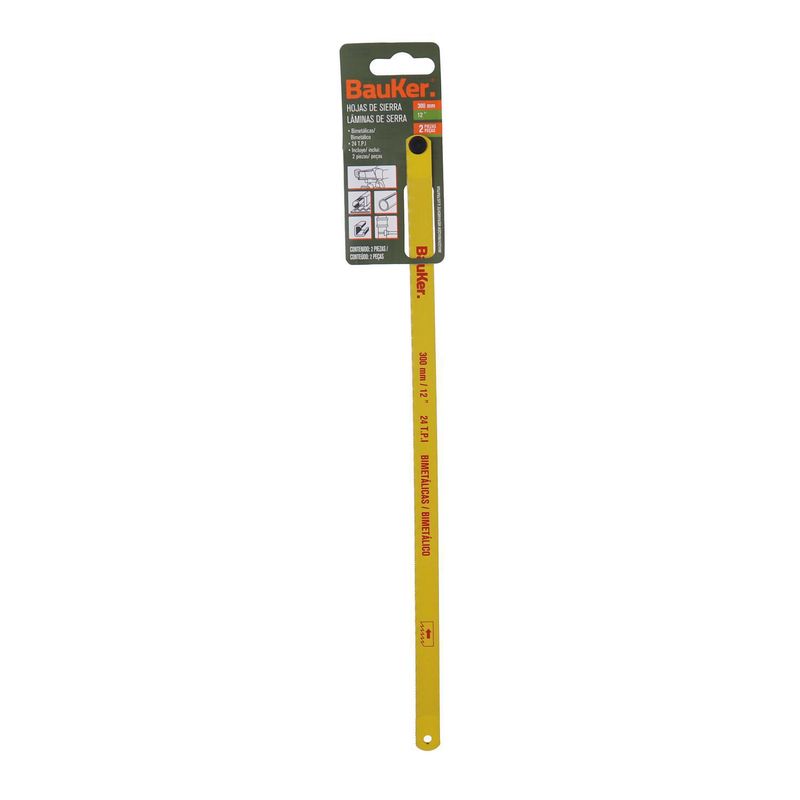 BAUKER - Hojas Sierra Bimet 12P 24D 2U