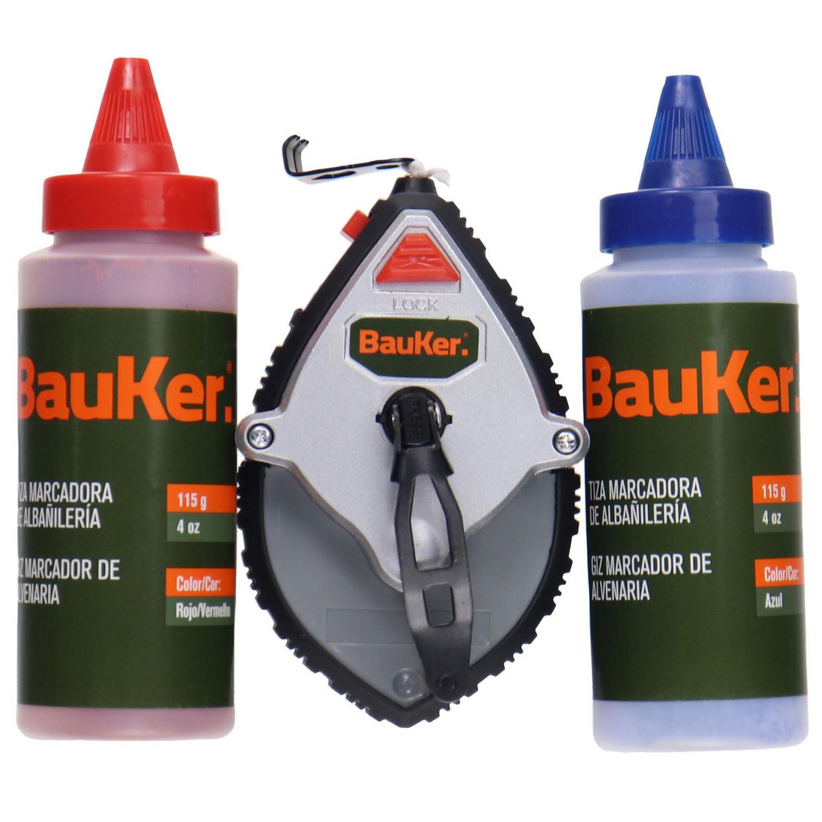 BAUKER - Juego de Tiza Líneas y Tiza