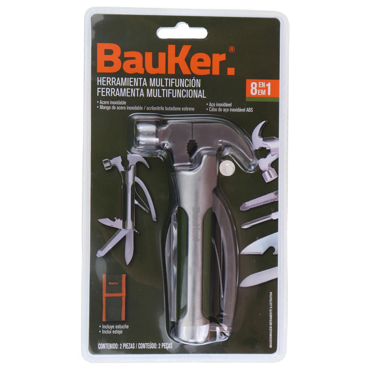 BAUKER - Alicate Multifuncion 8 En 1